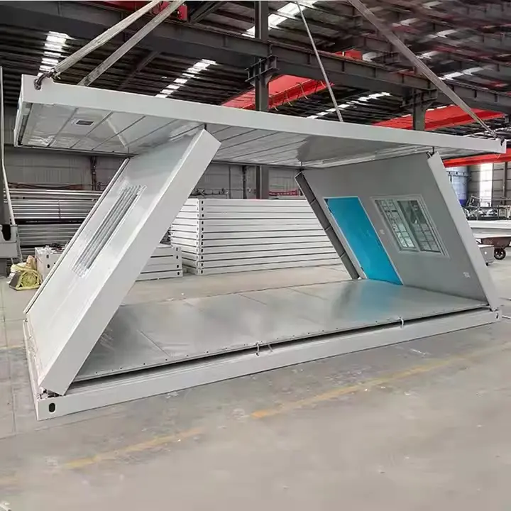 Casa contenedor plegable de 2 capas